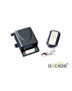 Axceze ax-rec12 Receptor Inalambrico Con Control Remoto 433.92mhz Salida De Sirena Para Avisos Apertura Y Cierre Soporta Hasta 29 Controles