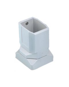 Hoffman CCS2FCLG acoplamiento de brida 2 compact series, fits 45x60mm, lt gray, aluminio