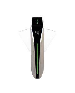 Zkteco FBL320 torniquete alto flujo tipo aleta acrílico de medio cuerpo bidireccional