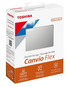 Toshiba hdtx140xscca Disco Duro Externo 4tb Usb 3.0 Canvio Flex Plata
