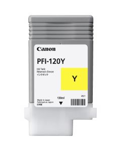 Canon 2888c001aa Tanque De Tinta Pfi-120 Y Yellow Rendimiento 130 Ml, Compatible Con Tm-200, Tm-205, Tm-300, Tm-305.