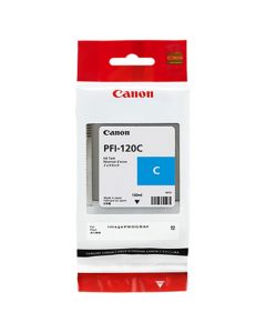 Canon 2886c001aa Tanque De Tinta Pfi-120 C Cyan Rendimiento 130 Ml, Compatible Con Tm-200, Tm-205, Tm-300, Tm-305.