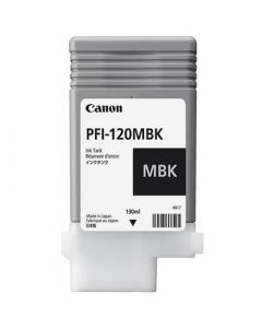 Canon 2884c001aa Tanque De Tinta Pfi-120 Mbk Negro Mate Rendimiento 130ml, Compatible Con Tm-200, Tm-205, Tm-300, Tm-305.