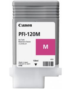 Canon 2887c001aa Tanque De Tinta Pfi-120 M Magenta Rendimiento 130 Ml, Compatible Con Tm-200, Tm-205, Tm-300, Tm-305.