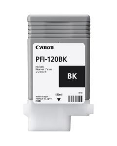 Canon 2885c001aa Tanque De Tinta Pfi-120 Bk Negro Rendimiento 130 Ml, Compatible Con Tm-200, Tm-205, Tm-300, Tm-305.