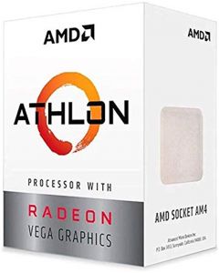 Amd yd3000c6fhbox Procesador Athlon 3000g S-am4 35w 3.5 Ghz Cache 5  Mb 2cpu Cores Graficos Radeon Vega 3gpu Con Ventilador Comp. Basico.