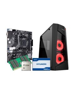 Hyundai SYSHYU01RYZEN34350G pc escritorio gamer procesador ryzen 3 4350g - 16gb ram, ssd 480gb, 550w