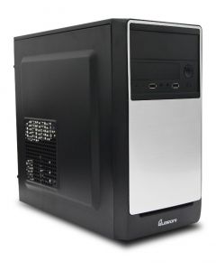 Quaroni qcmt03 Gabinete Media Torre  Plata Fuente 400w 204 Pines Usb 2.0 Audio Pc