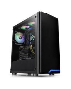 Thermaltake ca-1l4-00m1wn-00 Gabinete H100 Negro Media Torre Atx, Micro Mini Itx Cristal Templado  Gamer