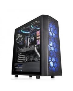 Thermaltake ca-1l7-00m1wn-01 Gabinete Versa J24 Negro Media Torre Atx, Micro Mini Itx Cristal Templado Rgb Gamer