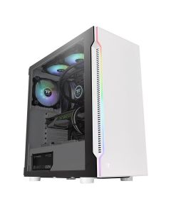 Thermaltake ca-1m3-00m6wn-00 Gabinete H200 Blanco Media Torre Atx, Micro Mini Itx Cristal Templado Rgb Gamer