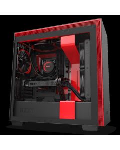 Nzxt ca-h710i-br Gabinete H710i Negro-rojo Media Torre Mini Itx, Micro Atx, Eatx Cristal Templado Rgb Gamer