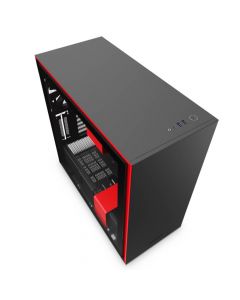 Nzxt ca-h710b-br Gabinete H710 Negro-rojo Media Torre Mini Itx, Micro Atx, Eatx Cristal Templado Gamer