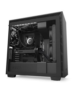 Nzxt ca-h710i-b1 Gabinete H710i Negro-mate Media Torre Mini Itx, Micro Atx, Eatx Cristal Templado Rgb Gamer