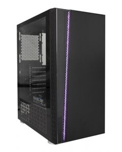 Acteck br-929585 Gabinete Gamer Balam Rush-spectrum Acteckmedia Torre Atx Micro Itx  Rgb Usb 3.0 Basilisk Color Negro