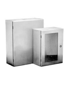 Hoffman CSD483620LG gabinete de montaje en pared 1 puerta con ventana 48 pulgadas largo x 36 ancho 20 profundidad nema 41213  ip66 clasificación acero -