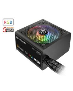 Thermaltake ps-spr-0650nhfabu-1 Fuente De Poder Smart Bx1 Rgb 650w 80plus Bronze Negro Atx No Modular