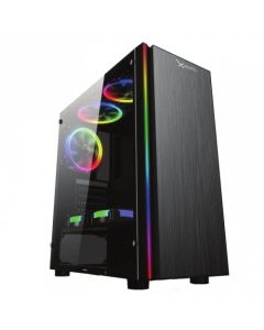 Otros XZCGB04B xzeal gabinete gamer xz115 atx negro rgb tg 2 ventiladores