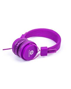 Naceb na-402mmo Audifonos Diadema Con Microfono Color Morado Plug 3.5mm