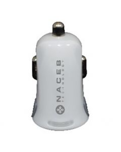 Naceb na-600b Na600b Mini Cargagador Para Auto 1puer Blanco