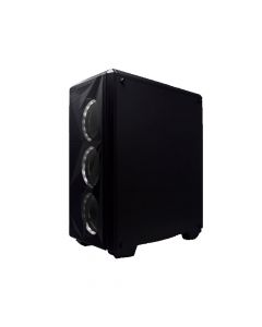 Naceb ev-1013b Gabinete Gamer Keops Full Atx 3 Ventiladores Frontales Blancos Cri