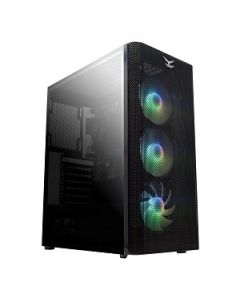 Naceb NA-0613 gabinete gamer full atx zed rgb cristral tmplado 3 ventiladores