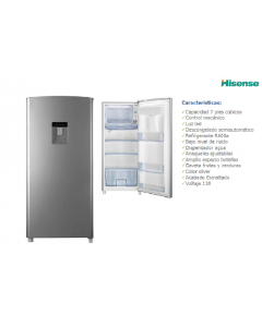 Hisense rr63d6wgx Refrigerador 6.3 Pies Plata  Con