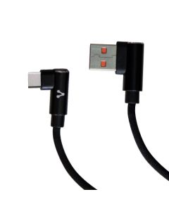 Vorago cab-307 Cable Usb A Tipo C 2.4a 90 Grados Negro