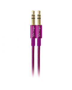 Vorago ac-365872-3 Cable De Audio Cab-108 3.5 Mm Redondo Metalico Rosa
