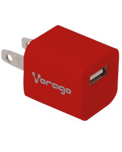 Vorago ac-355883-11 Cargador P Pared Au-105 Con 1 Puerto Usb Rojo