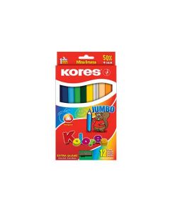 Alfra 9.02e+12 Colores Triangulares Kores Jumbo 5mm Estuche C 12