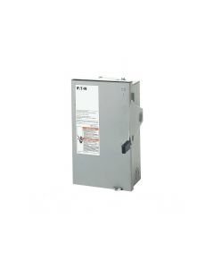 Eaton DG321NRB general duty cartridge fuse safety switch, nema 3r, painted galvanized steel, class h fuses, 30 a, fusible with neutral, three-pole, four-wire, category: 240 v