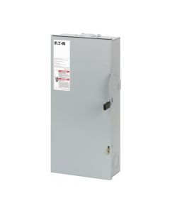 Eaton DG323NRB general duty cartridge fuse safety switch, 100 a, nema 3r, painted galvanized steel, class h fuses, fusible with neutral, three-pole, four-wire, category: 240 v