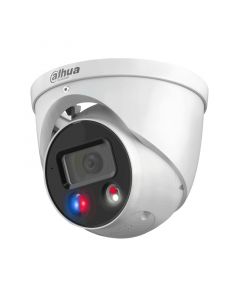 Dahua DH-IPC-HDW3849H-AS-PV - camara ip domo de 8 megapixeles con disuasión activa/ iluminador dual inteligente/ tioc/ wizsense/ lente 2.8 mm/ 106 grados apertura/ 30 metros ir y luz visible/ audio  2 vías/ e&s alarma/