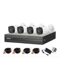 Otros DH-KIT/XVR1B04-I/4-B1A21N-0360B dahua dh-kit xvr1b04-i 4-b1a21n-0360b kitxvr1b04-i+4b1a21 - kit de 4 canales 2 megapixeles  wizsense h.265+ camaras 1080p plicarbonato + 1 ip o hasta 5 con smd plus busqueda inteligente (humanos y vehiculos) puerto sa