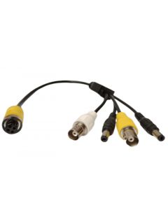 Dahua MC-AM4-BNCFX2DC5.5MX2 - cable adaptador con conector tipo aviación a bnc/ para conectar cámaras bnc xvrs Dahua/