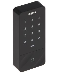 Dahua DHI-ASI1201E - control de acceso independiente con teclado táctil y lector tarjetas id. capacidad 30,000 usuarios 60,000 registros. tcp/ip, soporta lectora esclava wiegand/rs-485. ip66 desbloquea por tarjeta, contraseña o combinación.