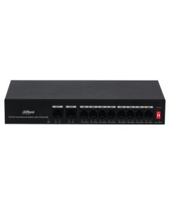 Otros DH-PFS3010-8ET-65 dahua - switch poe de 10 puertos fast ethernet  8 100 2 uplink 65 watts totales switching 2.0 gbps tasa reenvio paquetes 1.49 mbps con protección descargas