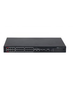 Otros DH-PFS4226-24ET-240 dahua  - switch poe administrable de 26 puertos ethernet 24 240 watts totales interfaz web puerto 1 y 2 soportan 90 sfp uplink watchdog switching 8.8 gbps
