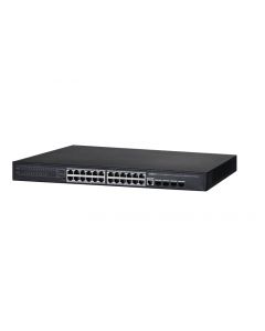 Dahua DH-PFS4428-24GT-370 pfs4428-24gt-370 - switch de 24 purtos poe gigabit/ administrable capa 2/ 370 watts totales/ 4 puertos sfp 1000 base-x/ switching 56 gbps/
