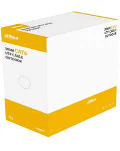 Dahua DH-PFM920-6U - bobina de cable utp para exterior cat6/ 100% cobre/  color negro/ cubierta mdpe/ cumple con estandares ansi/tia 568-c.2/ rosh/ retardante flama/