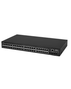 Dahua DH-AS4300-48GT4GF as4300-48gt4gf - switch gigabit de 48 puertos administrable/ capa 2/ 10/100/1000 base-t/ 4 x sfp 1gbps/ carcasa metalica/ switching 104g/ tasa reenvio paquetes 77.4 mbps/