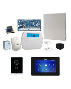 Dsc DAHUA INTEGRATION PACK 1 -videoportero  monitor ip touch de 7 pulgadas vth5221ds2 y frente calle wifi vto2211g-wp con paquete alarma neo-icon relevador pcb502.