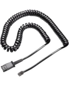 Plantronics 27190-01 U10p Coil Cord To Qd Modular Plug