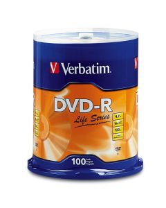 Verbatim vb97177 Dvd-r 16x 4.7gb Life Series 100pk Spindle