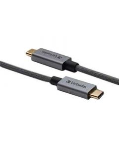 Verbatim 99674 E990023 Vb99674 Usb-c To Cable 47 In. Braided Bk