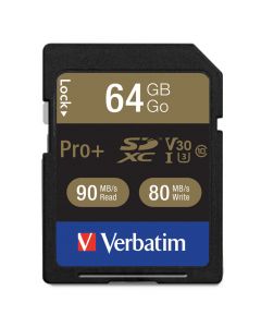 Verbatim 49197  Vb49197 Memoria Sdxc 64gb Clase 10 Pro Plus 600x 90mb S Uhs-i V30