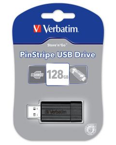 Verbatim 49071 E99004h Pinstripe 128gb Unidad Flash Usb Tipo A 2.0 Negro