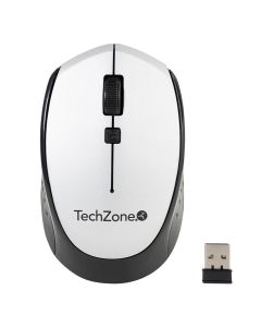 Techzone TZ19MOU01-INAPL mouse optico inalambrico color silver con acabado texturizado