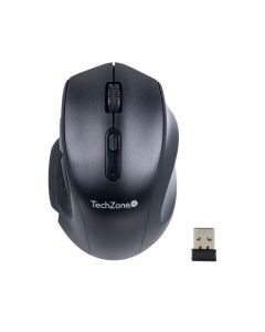 Tech Zone TZMOUG205-INA techzone mouse inalambrico  6 b otones silenciosos 2400 dpi negro